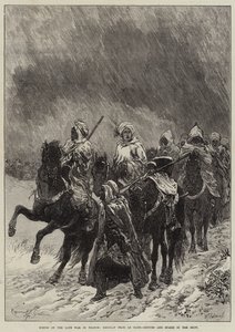 Scény pozdní války ve Francii, Ústup z Le Mans, Ghoums a Spahis in the Snow